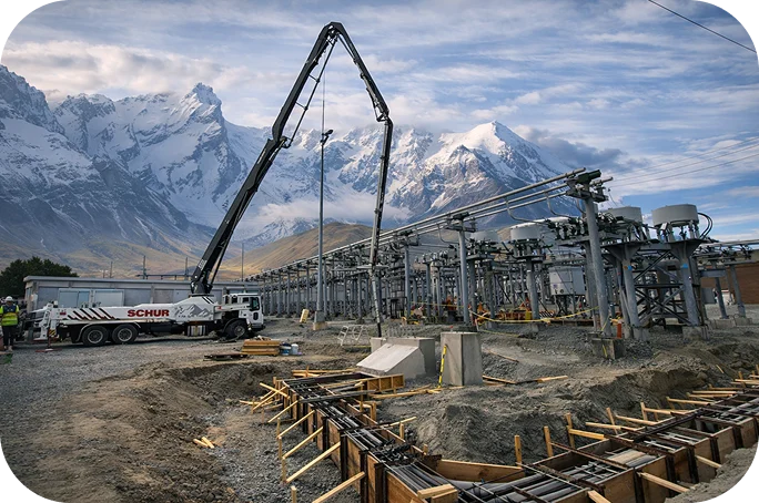 Residential concrete pumping project